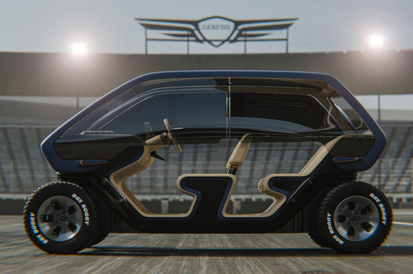 Genesis Box Buggy: Πολυτελές αμαξίδιο γκολφ που πάει και με το πλάι!